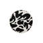 Tapis noir lavable à motif moderne à motif ondulé noir-1550582087