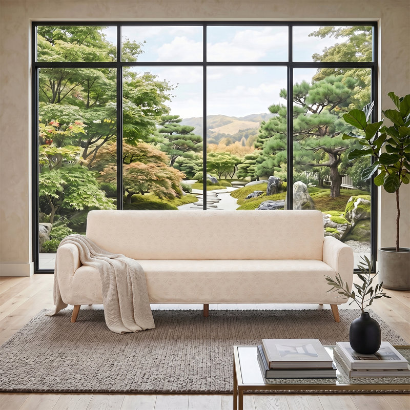 Sofa Slipcover, 1 cm H x 300 cm W, Beige