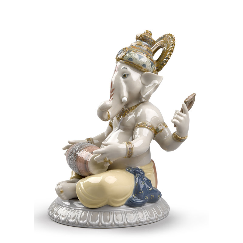 Mridangam Ganesha Figurine