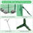 Outdoor Portable Walk-In Greenhouse With PE Cover Heavy-Duty Metal Frame Roll-Up Zipper Door