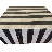 Genuine Marble Coffee Table - Nero Black + Carrara White Striped Marble
