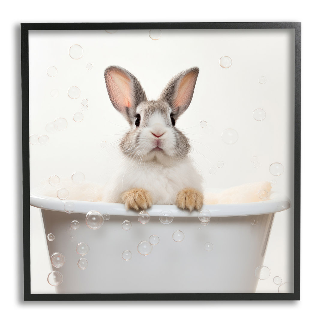 Rabbit Bubble Bath by Lazar Studio Stupell Industries 