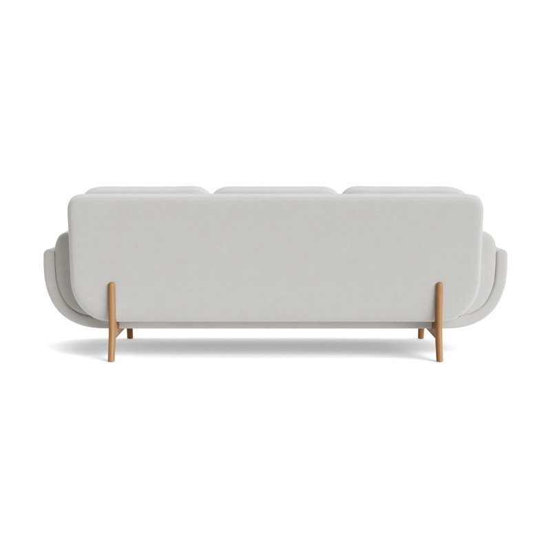 Regatta 100 Sofa, Performance Velvet - Silver, Natural