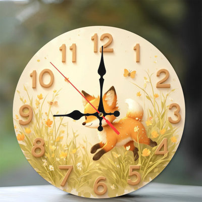 Adorable horloge renard
