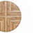 Round Dining Table with Black Metal Trestle Legs