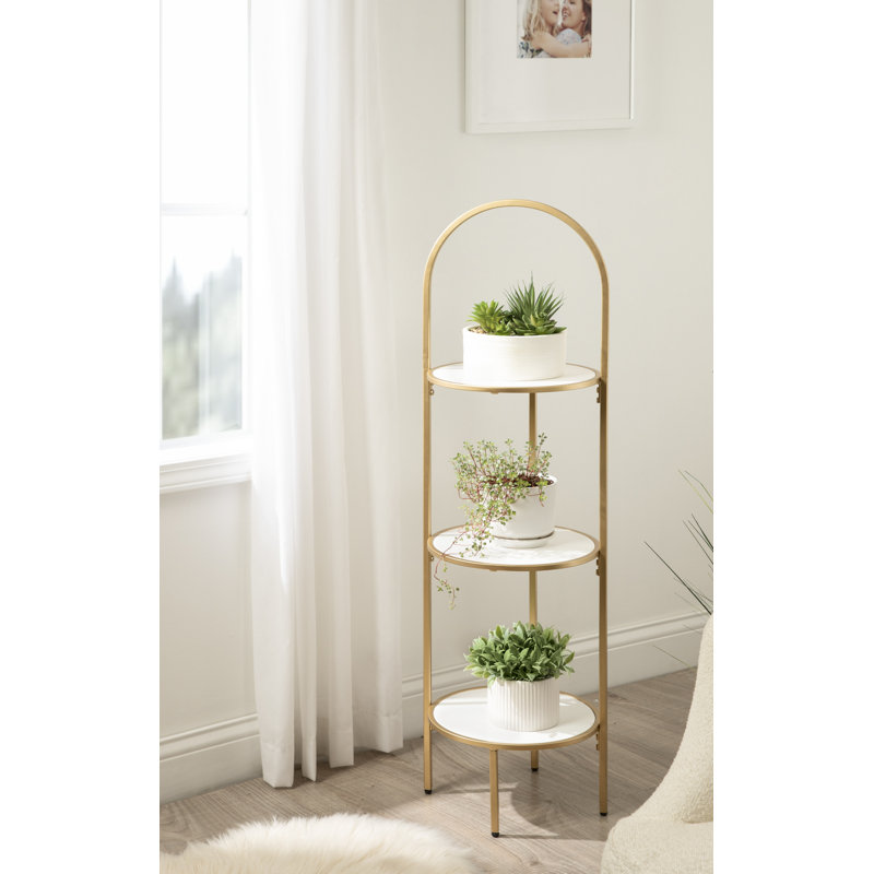 Support pour plante Quinlan, Blanc