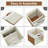 13 X 13 Inch Collapsible Storage Box With Clear Window And Handles (Pack Of 4)-636100119
