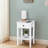 25.6"h White Floor-standing Storage Table With Drawer And Open Shelf For Home