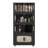 5 Tiers Folding Storage Cabinet, Collapsible Storage Bins With Magnetic Door, Living Room Cabinet-1867462888