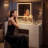 47"W LED Vanity Desk with Tri-Fold Mirror, 20W Fast Charging Type-C Power Outlet-506139441