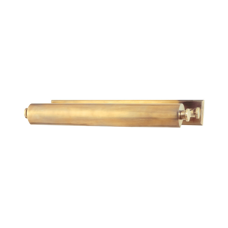 Merrick Wall Mounted Picture Light, Aged Brass