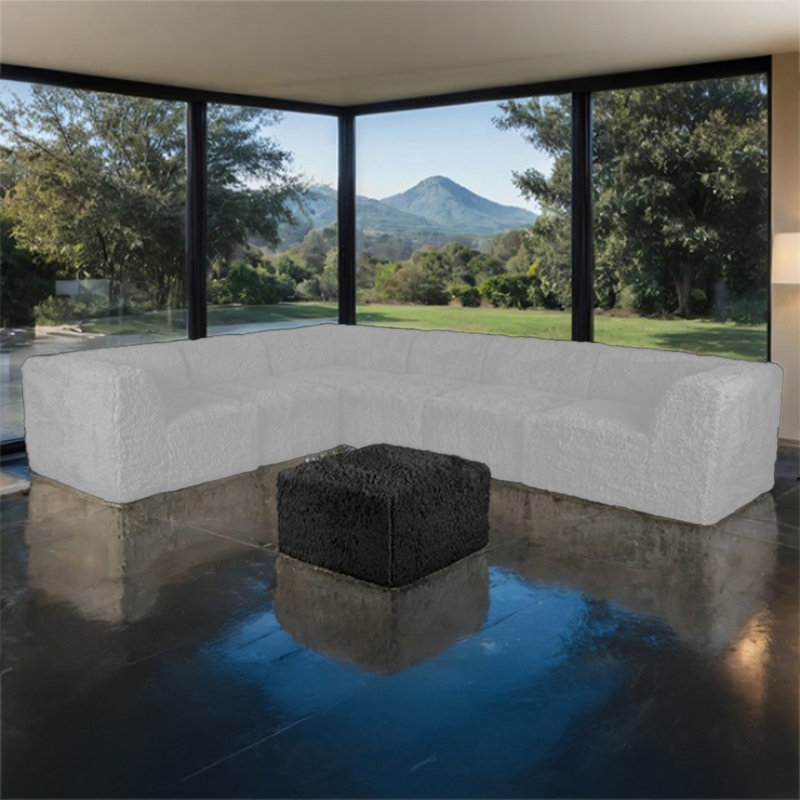 Repose-pieds modulaire Taylor, Noir