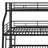Triple Bunk Bed With Long And Short Ladder And Full-Length Guardrails
