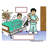 Personalized Name That Toon Nurse - Male Rhinestone Bordered Key Chain-106949224