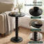 Table d'appoint ronde, table de bout petite boisson, table de chevet d'appoint en bois massif-1955387907