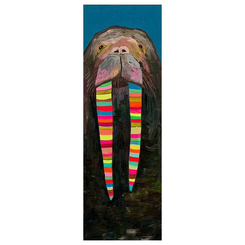 Design walrus-impression sur toile tendue