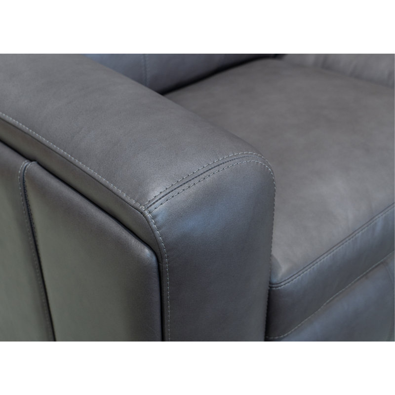 Harrison Power Reclining Sofa With Power Headrests & Lumbar, Gray