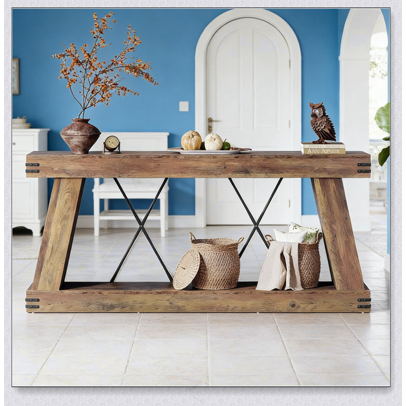 Table d'appoint à deux niveaux, table d'entrée unique, console fonctionnelle