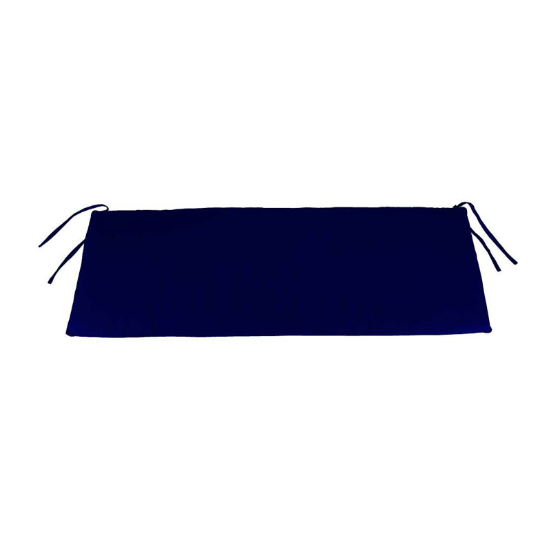 Coussin de banc d'intérieur/d'extérieur, Bleu de minuit, H 3 po x l 48 po x P 19 po