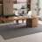 Brown+Clear Rectangular Solid Wood+Acrylic with 2 drawers desk-675056549-675056548