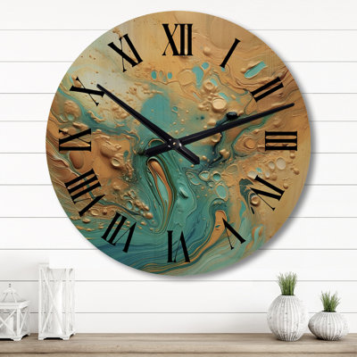 Horloge murale en bois massif Surber