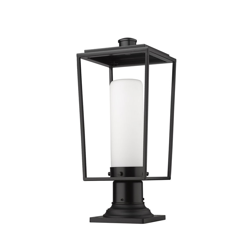 Jadine Frosted Pier Mount Light, 24.5" H x 10" W x 10" D