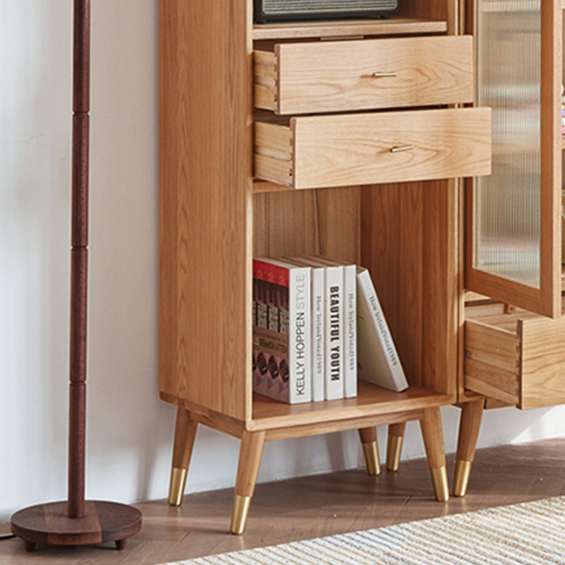 Modern simple log bookcase