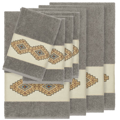 Gianna Embellished 8 Piece Towel Set