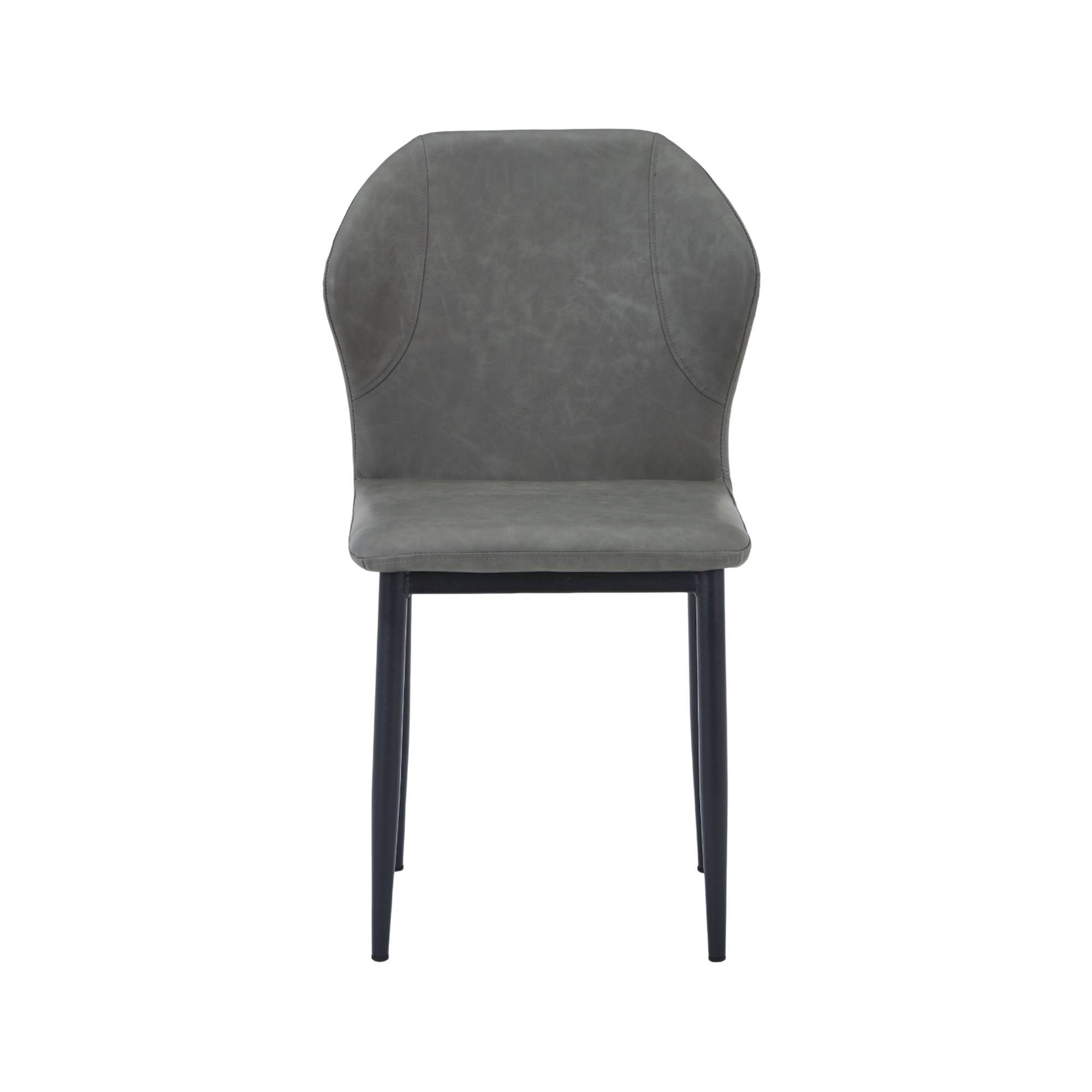 Steves Fabric Metal Side Chair Dining Chair, Olive Green, Single