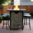 28 - Inch Square Steel Fire Pit Table With 50000 , Wrapped Frame, Continuous Combustion, For Garden And Courtyard Propane Powered Weather , Ideal Outdoor Relax