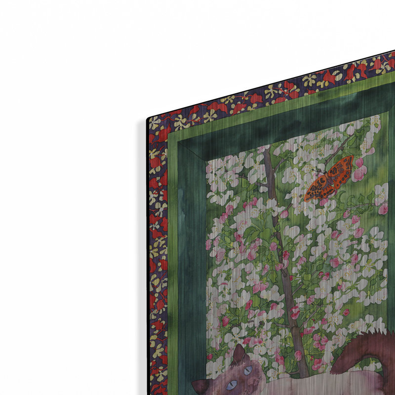 «Chat And Papillon» par Carissa Luminess, H 16 po x l 12 po