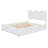 Queen Size Bed Frame, Upholstered Platform Bed With Headboard-1460755847