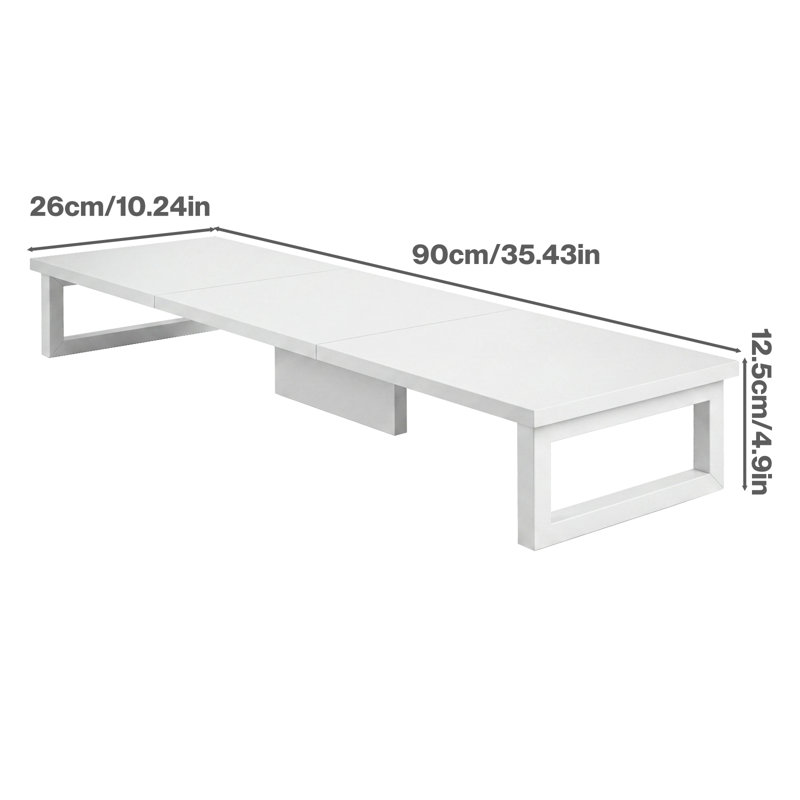Unfinished TV Stand for TVs up to 50" with Fireplace Included, White