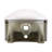 White Ceramic Small Wall Mount Bathroom Sink 17.75" Arc Basin with Overflow