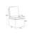 Chenille Upholstered Dining Chair With Storage With Casters-692468573-692468570