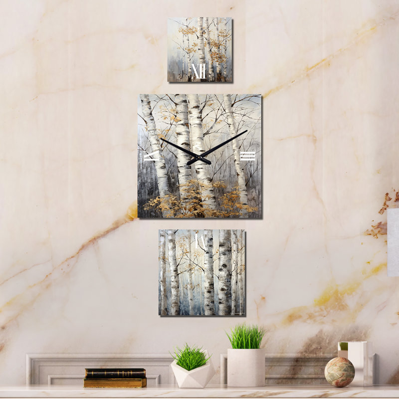 Maciah Metal Wall Clock