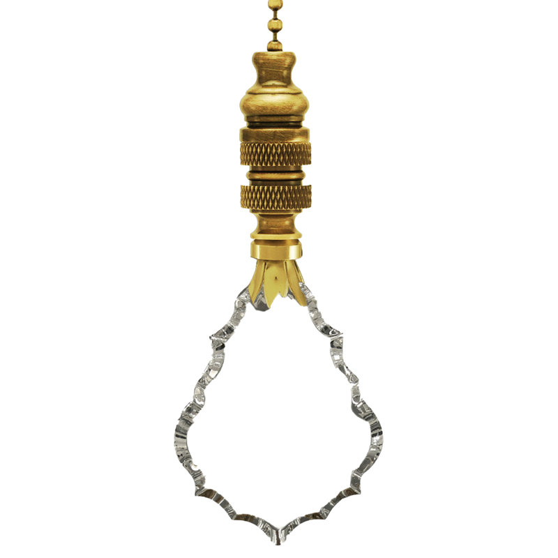 Crystal Gothic Cross Ceiling Fan Pull Chain