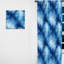 Rideau obscurcissant en marbre bleu et blanc Shibori Marble Ink I - 1 panneaux-107596443