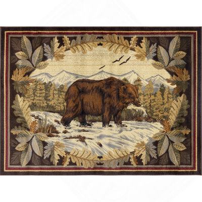 Multi 7 Ft. 10 In. X 10 Ft. 3 In. Lodge Area Rug