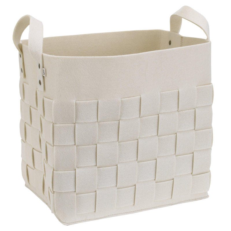 Panier en tissu doodle dog, Ivoire