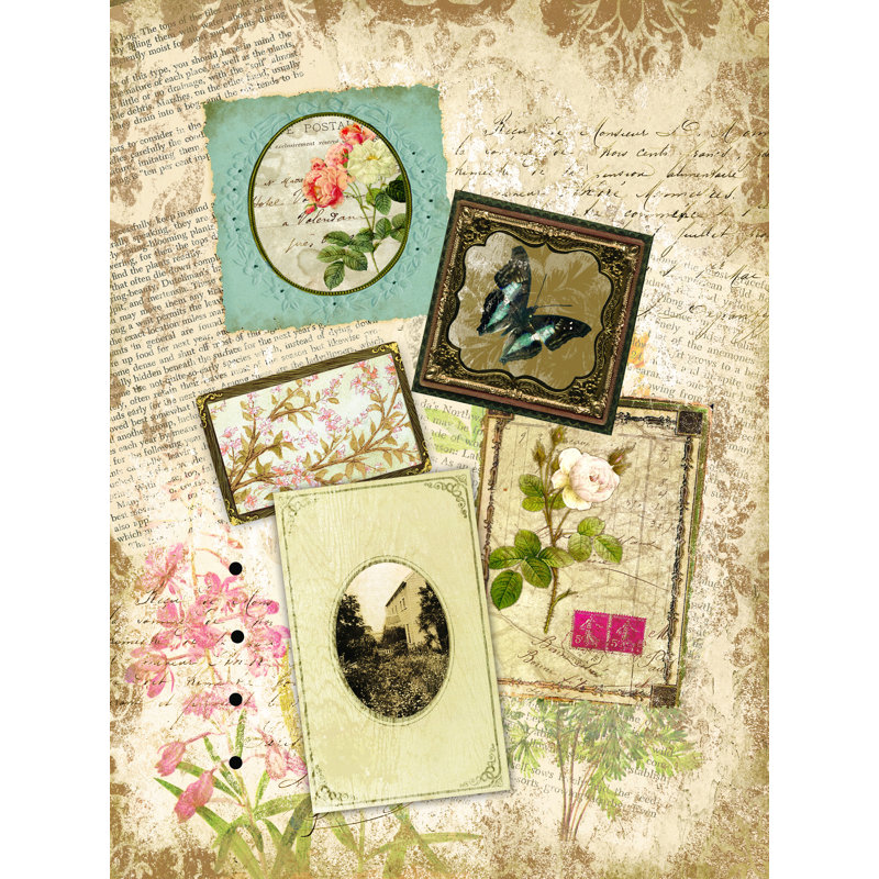 Natury Collage - impression sur toile tendue, H 24 po x l 18 po
