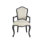 Dijon Fabric Arm Chair in Ivory