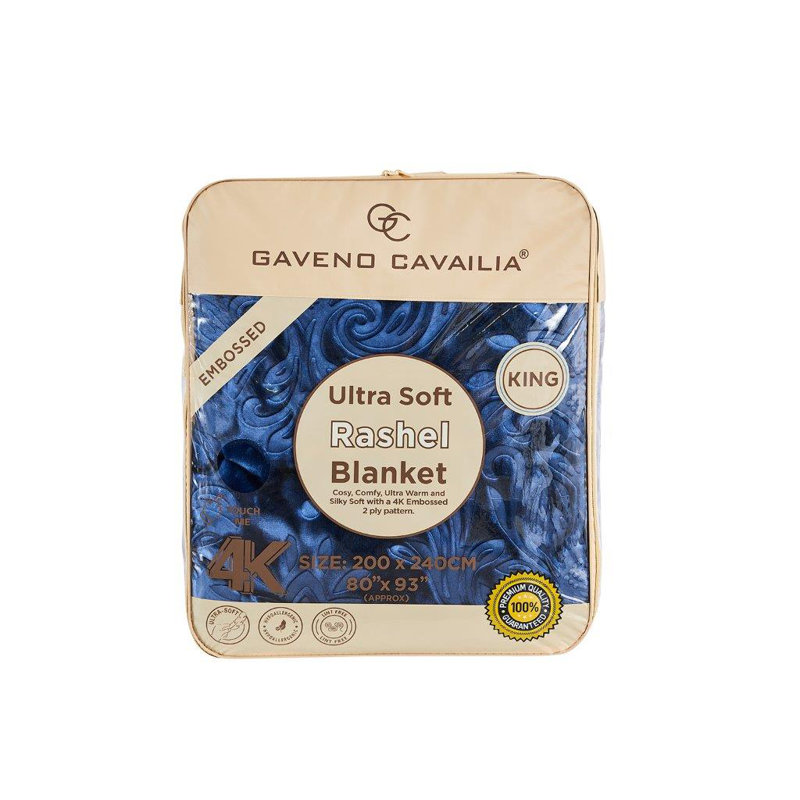 Arvelle Weighted Throw Blanket, Navy