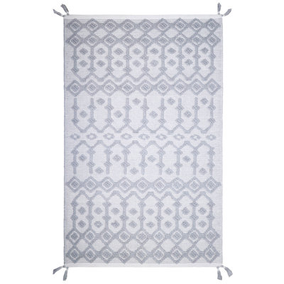Clary Rectangle 110 cm x 170 cm Cotton Hand Woven Area Rug