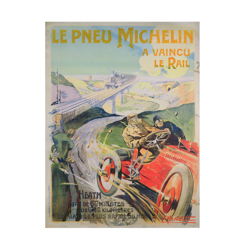Art sur toile par Ernest Montaut, H 19 po x l 14 po