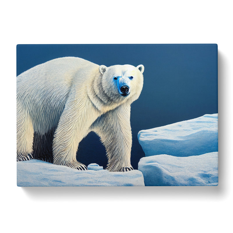 Stellar Polar Bear - Wrapped Canvas