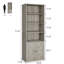 Bibliothèque haute, 6 tablettes en bois-347003765