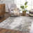 Liveree Abstract Design Modern Gray/Beige Area Rug-297488096