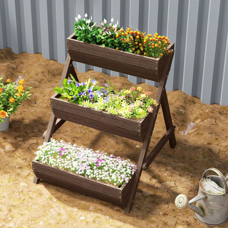 Wood Raised Garden Bed
