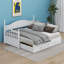 Lit de jour simple en bois avec lit gigogne double Rosamond-546882334